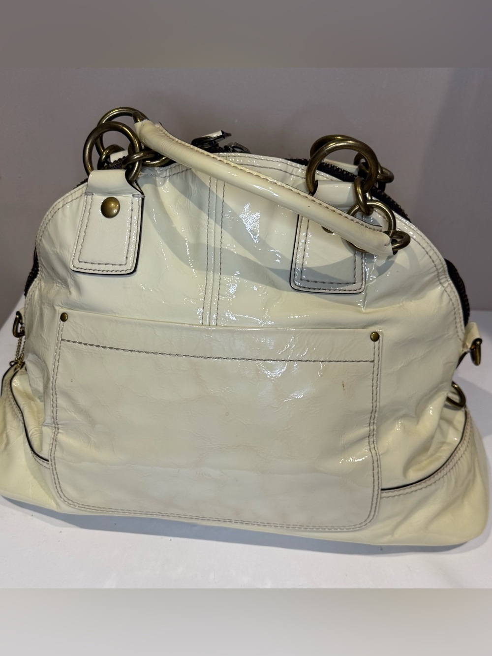Coach Francine with Legacy Lining Brass Hardware Calf Leather 2008 12295 - Picture 6 of 11